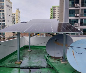 화순 정천아파트 경로당 태양광 설치 이미지